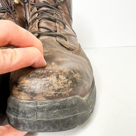Red Wing Steel Toe 4421 Flexbond 6” Work Boot Internal Metal Guard Brown Leather